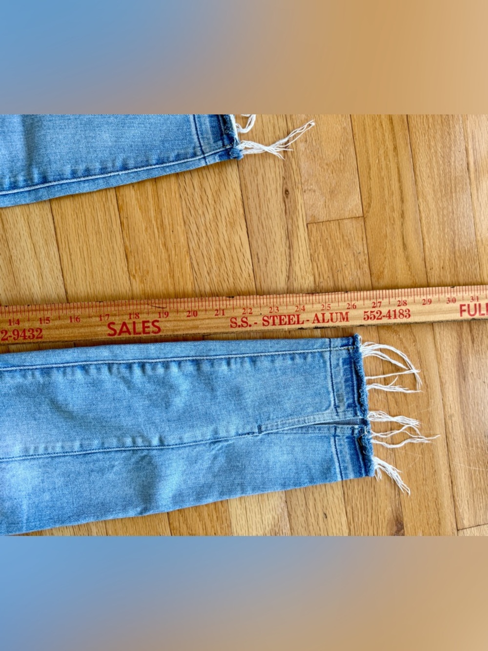7 for All Mankind stretch denim skinny cropped ankle jeans women’s 28 - Picture 5 of 10